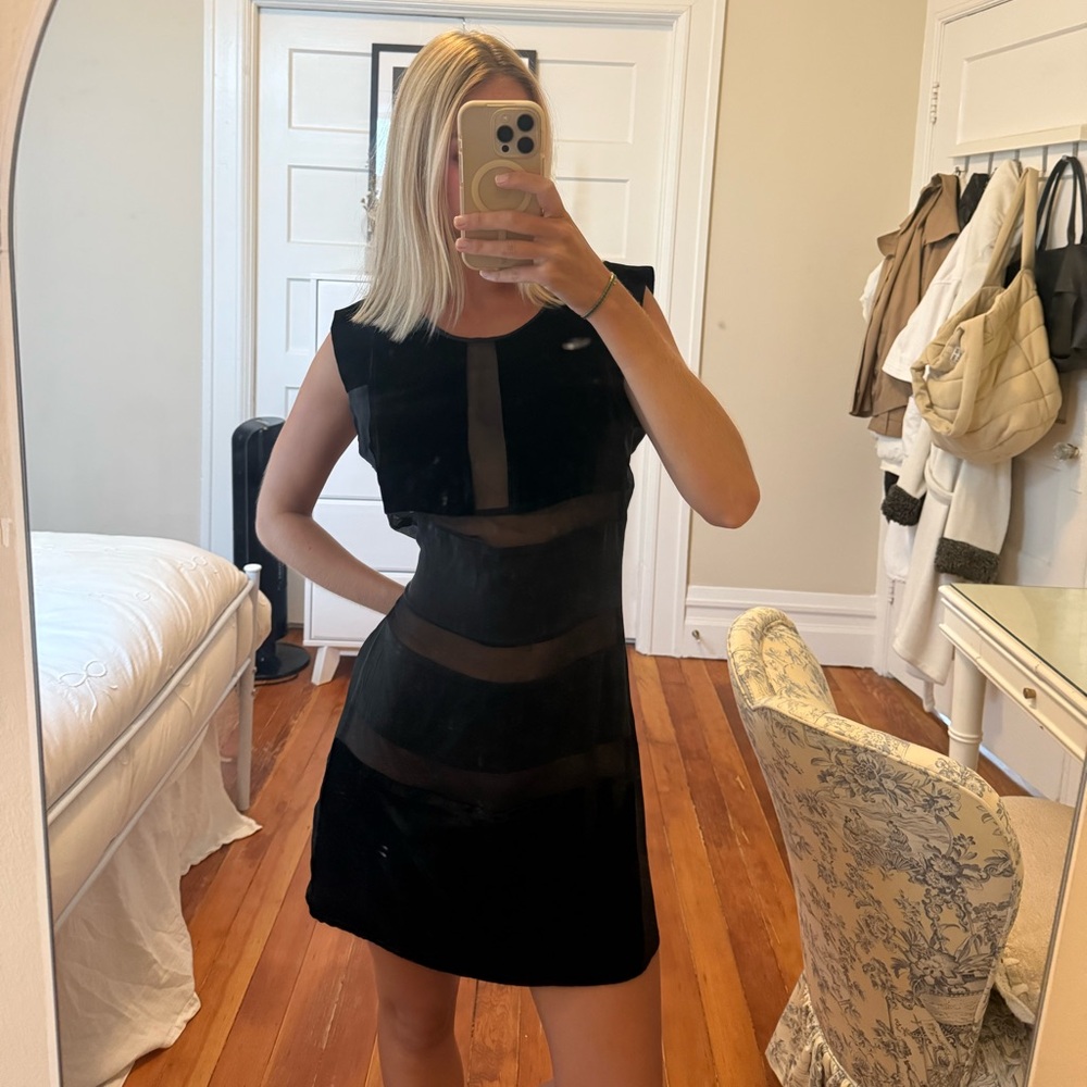 HD in Paris Women’s size small Black Sheer Mini Dress